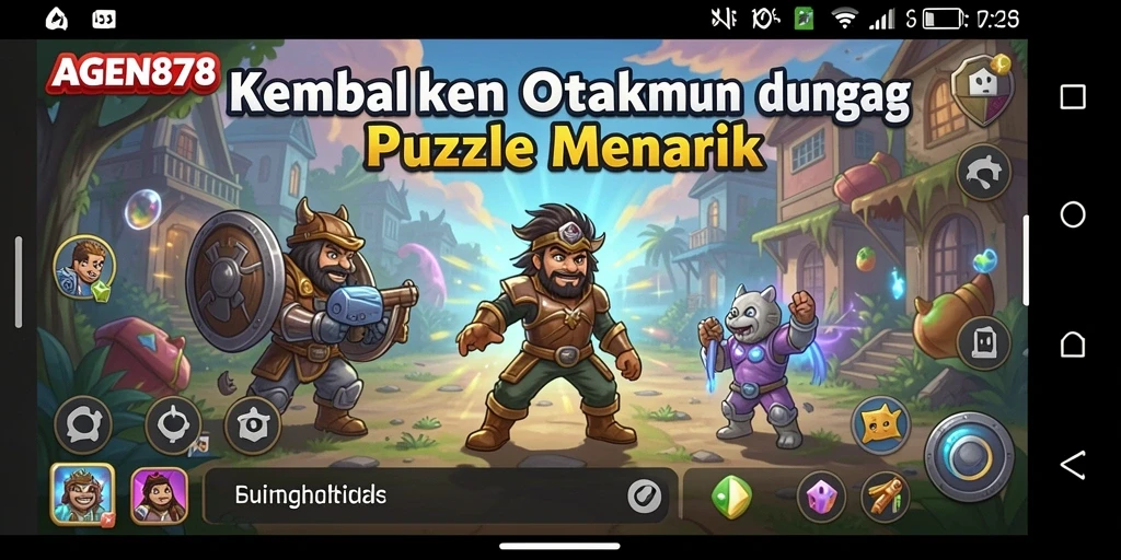 Tampilan screenshot AGEN878 dengan gameplay Puzzle yang mendebarkan.