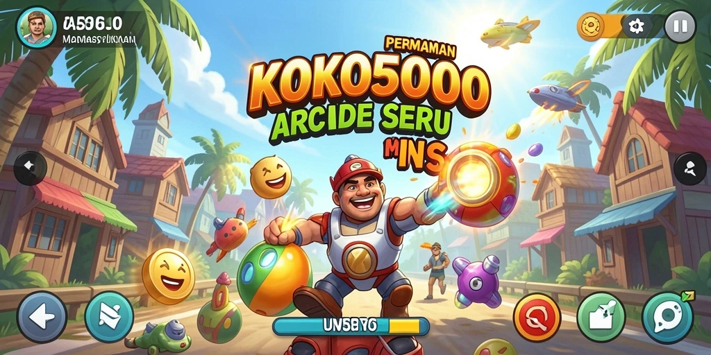 Tampilan gameplay seru KOKO5000 yang penuh tantangan.
