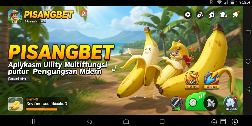 Tampilan utama <strong>PISANGBET</strong> dengan fitur-fitur utilitas yang memudahkan.