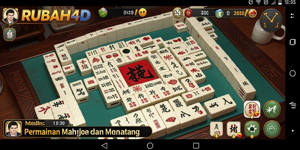 Screenshot permainan RUBAH4D yang menarik dengan tantangan Mahjong.