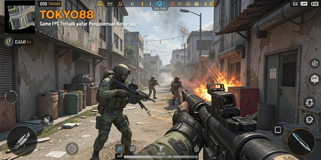 Gameplay menegangkan di TOKYO88 yang menampilkan aksi FPS.