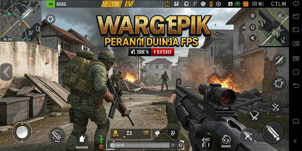 Screenshot menampilkan aksi mendebarkan dalam game FPS WAR138.