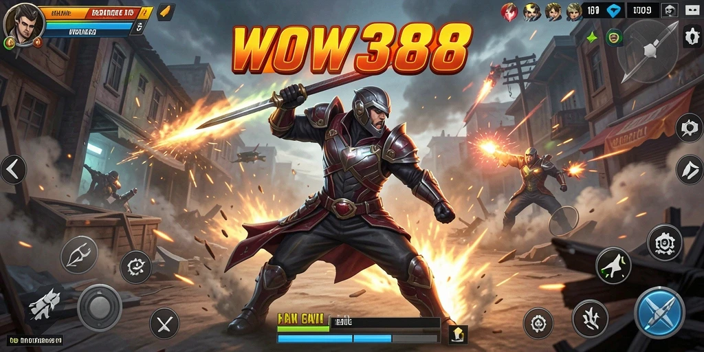 Tampilan gameplay menakjubkan dengan aksi bertarung yang dinamis.